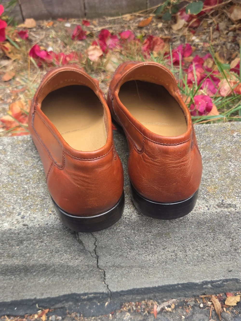 Giorgio Brutini Mens Leather‎ Tassel Loafer Shoes Brown Woven Size 10